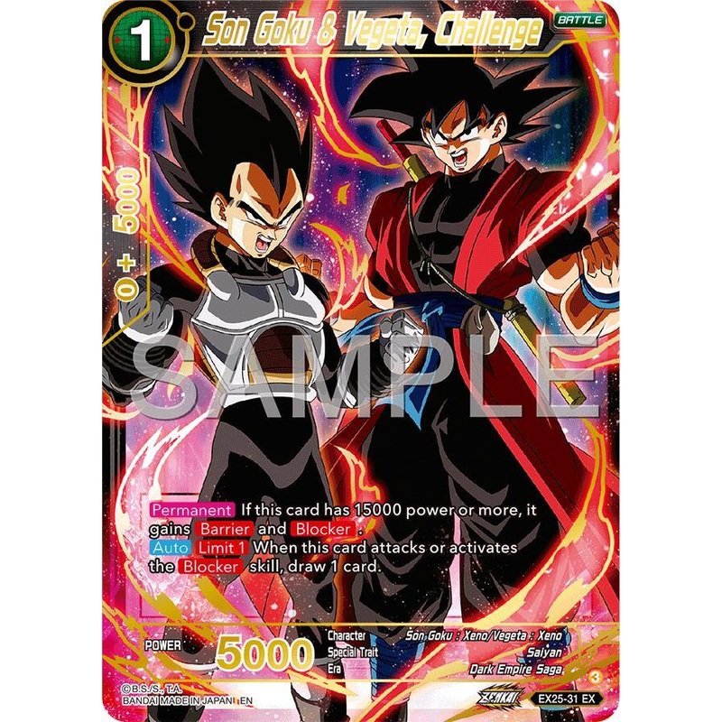 Son Goku & Vegeta, Challenge (EX25-31) [Premium Anniversary Box 2025] (ONLINE ORDER ONLY)