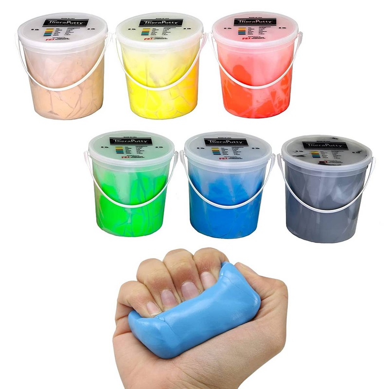 Theraputty (5 lb) 6 Piece Set  Tan to Black