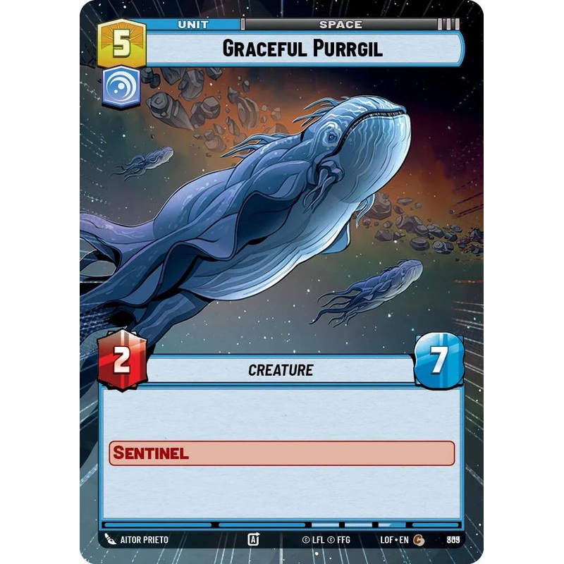Graceful Purrgil (809) (Hyperspace Foil) (809) [Legends of the Force] (ONLINE ORDER ONLY)