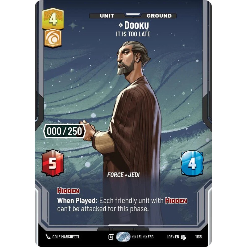 Dooku (1135) – It Is Too Late (Serialized) (1135) [Legends of the Force] (ONLINE ORDER ONLY)