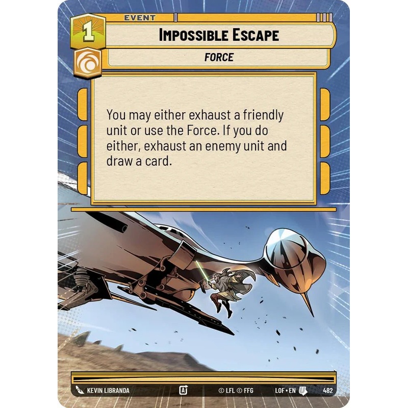 Impossible Escape (482) (Hyperspace) (482) [Legends of the Force] (ONLINE ORDER ONLY)
