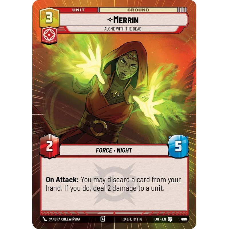 Merrin (900) – Alone with the Dead (Hyperspace Foil) (900) [Legends of the Force] (ONLINE ORDER ONLY)