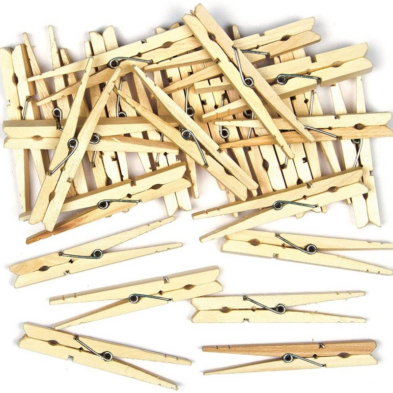 Natural Wooden Craft Pegs Pack of 40