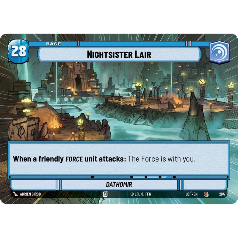 Nightsister Lair // Shield (284 // t02) (Hyperspace) (284 // T02) [Legends of the Force] (ONLINE ORDER ONLY)