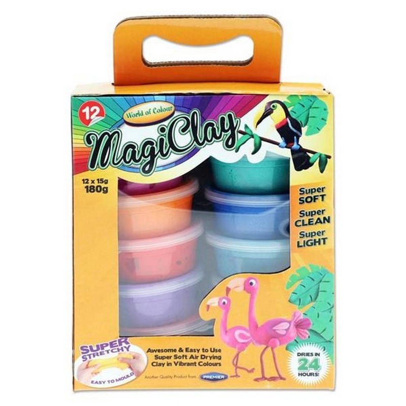 Super Stretchy Magiclay 12x15g Tubs