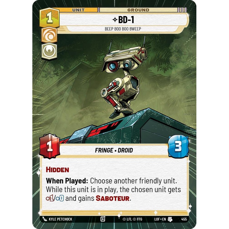 BD-1 (455) – Beep Boo Boo Bweep (Hyperspace) (455) [Legends of the Force] (ONLINE ORDER ONLY)