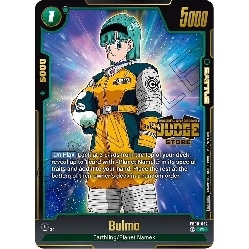Bulma (Judge Pack 04 – Store Judge) [Fusion World Tournament Cards] (ONLINE ORDER ONLY)