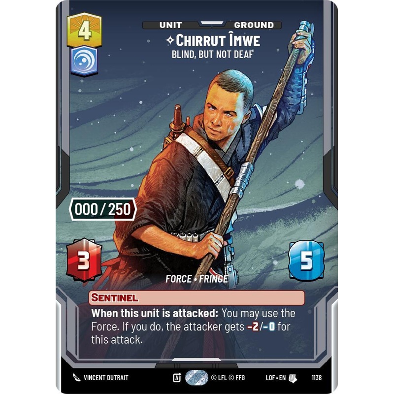 Chirrut Imwe (1138) – Blind, but not Deaf (Serialized) (1138) [Legends of the Force] (ONLINE ORDER ONLY)