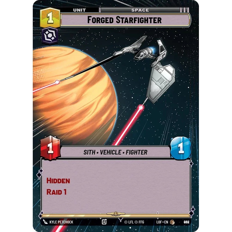 Forged Starfighter (968) (Hyperspace Foil) (968) [Legends of the Force] (ONLINE ORDER ONLY)