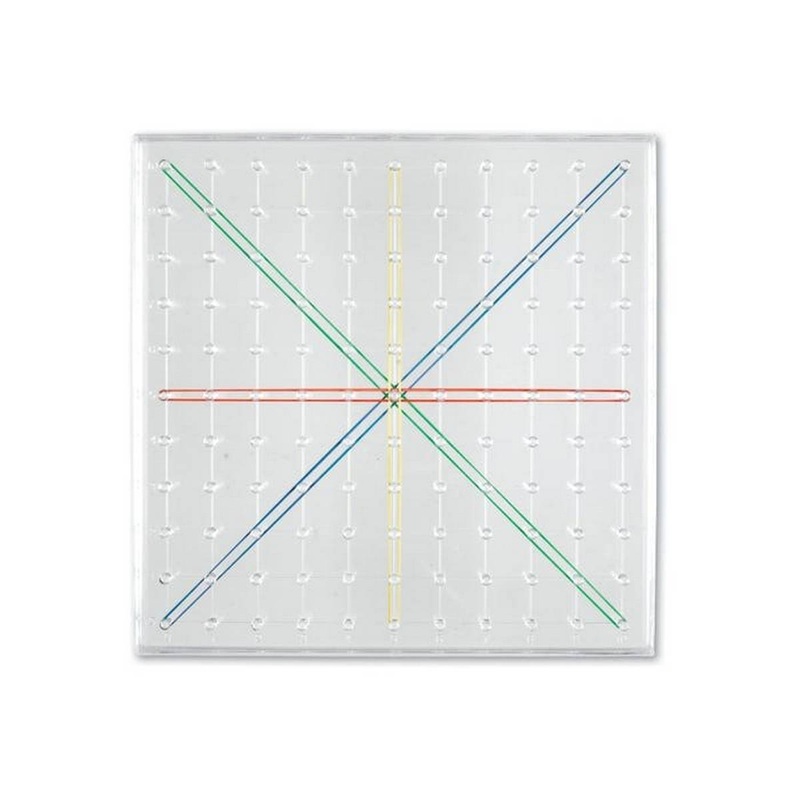 Learning Resources 11 x 11 Pin Transparent Geoboard