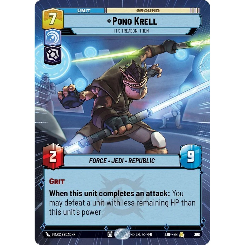Pong Krell (778) – It’s Treason, Then (Hyperspace Foil) (778) [Legends of the Force] (ONLINE ORDER ONLY)