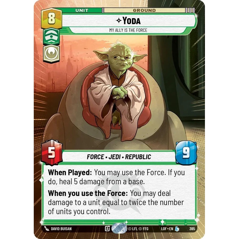 Yoda (365) – My Ally is the Force (Hyperspace) (365) [Legends of the Force] (ONLINE ORDER ONLY)
