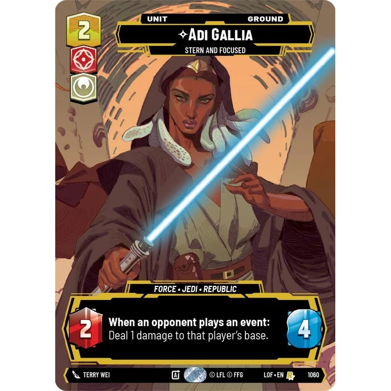 Adi Gallia (1060) – Stern and Focused (Prestige) (1060) [Legends of the Force] (ONLINE ORDER ONLY)