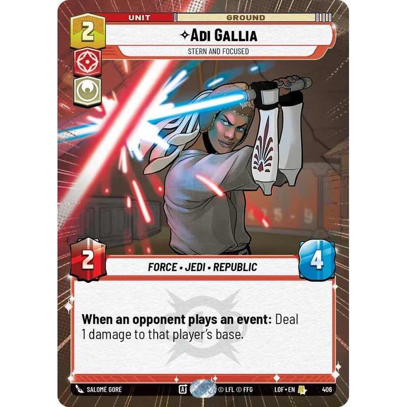 Adi Gallia (406) – Stern and Focused (Hyperspace) (406) [Legends of the Force] (ONLINE ORDER ONLY)