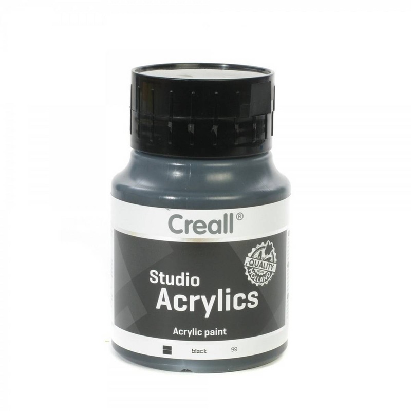 Creall Studio Acrylic 500ml-Black