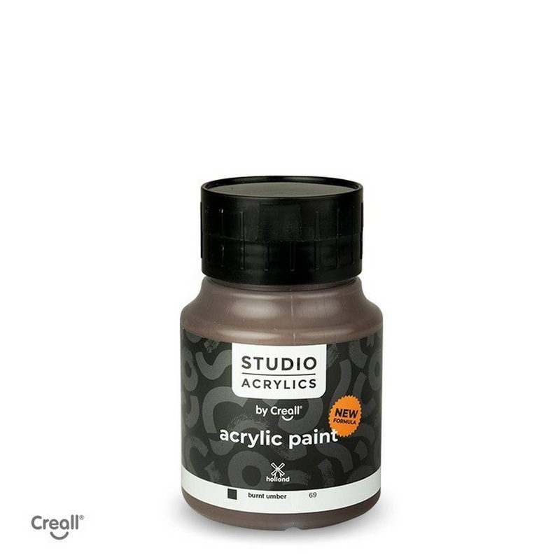Creall Studio Acrylic 500ml-Burnt Umber