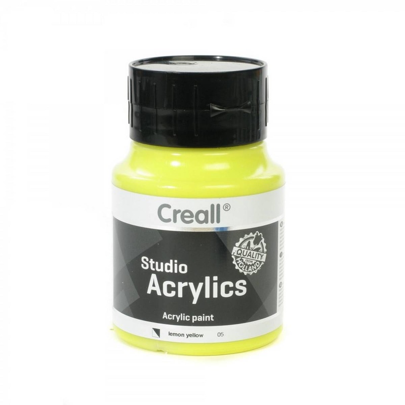 Creall Studio Acrylic 500ml- Lemon Yellow