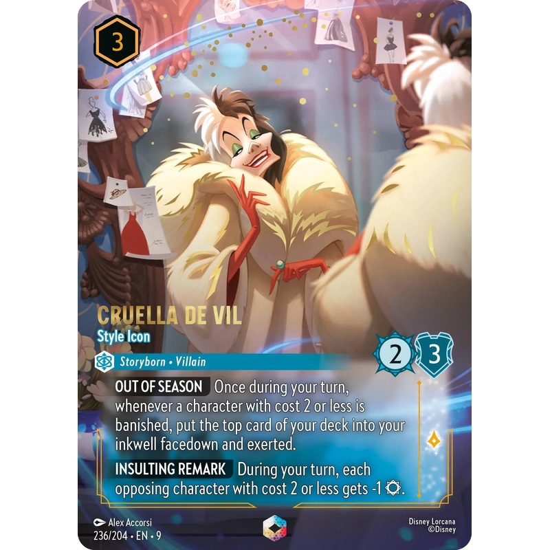 Cruella De Vil – Style Icon (Enchanted) (236/204) [Fabled] (ONLINE ORDER ONLY)