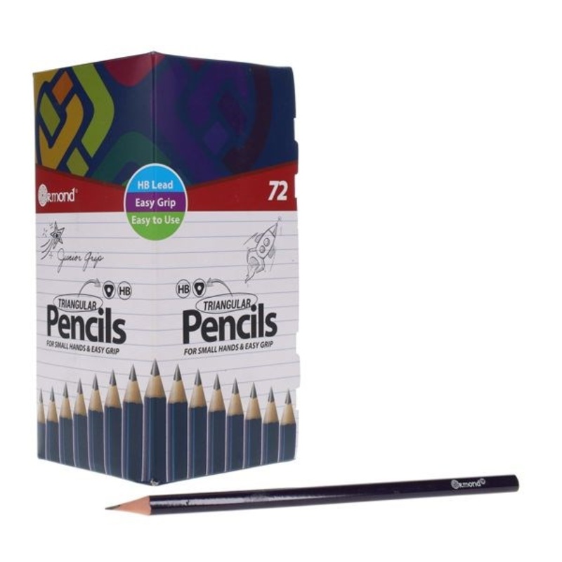 HB Triangular Junior Grip Pencils Pack of 72