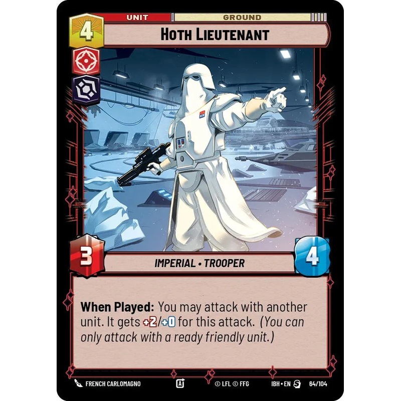 Hoth Lieutenant (64/104) (64/104) [Intro Battle: Hoth] (ONLINE ORDER ONLY)