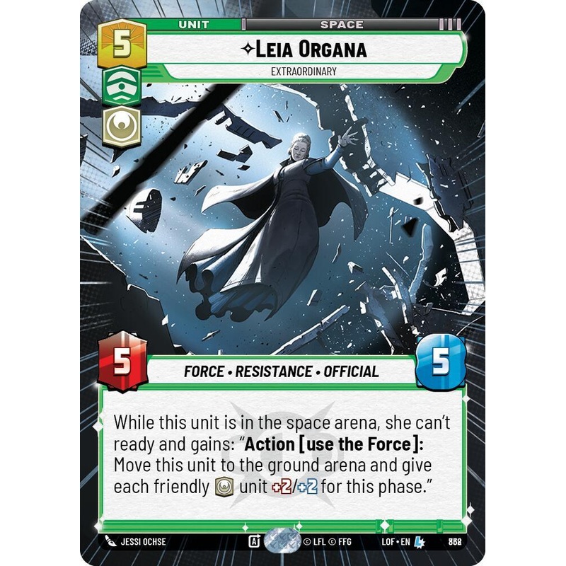 Leia Organa (838) – Extraordinary (Hyperspace Foil) (838) [Legends of the Force] (ONLINE ORDER ONLY)