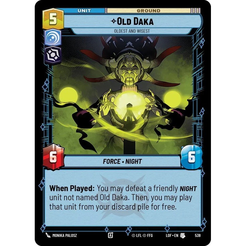 Old Daka (538) – Oldest and Wisest (Foil) (538) [Legends of the Force] (ONLINE ORDER ONLY)