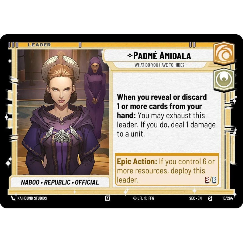 Padme Amidala (16/264) – What Do You Have to Hide? (16/264) [Secrets of Power] (ONLINE ORDER ONLY)