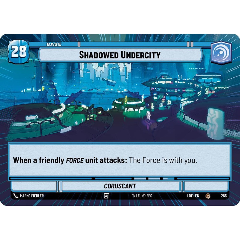Shadowed Undercity // Force (285 // t03) (Hyperspace) (285 // T03) [Legends of the Force] (ONLINE ORDER ONLY)