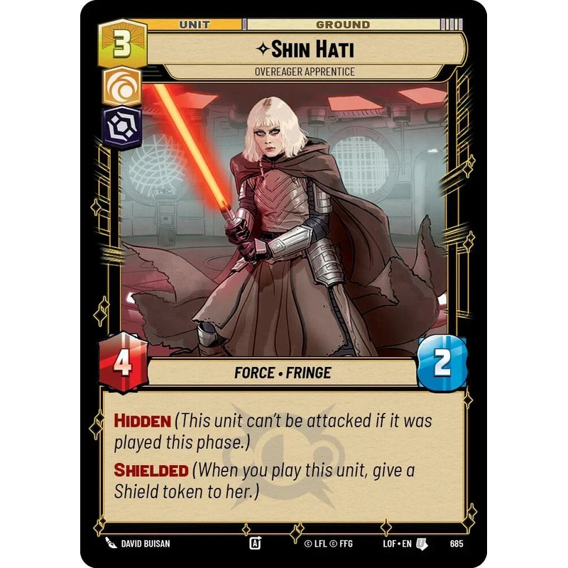 Shin Hati (685) – Overeager Apprentice (Foil) (685) [Legends of the Force] (ONLINE ORDER ONLY)
