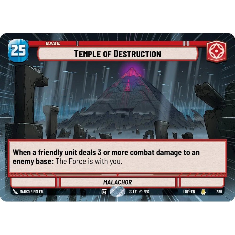 Temple of Destruction (289) (Hyperspace) (289) [Legends of the Force] (ONLINE ORDER ONLY)