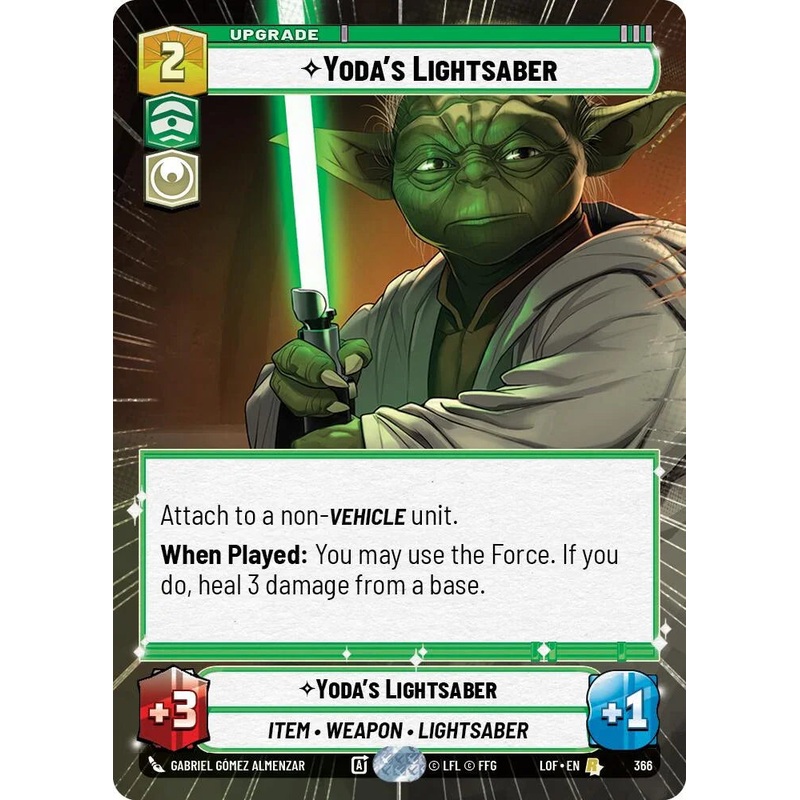 Yoda’s Lightsaber (366) (Hyperspace) (366) [Legends of the Force] (ONLINE ORDER ONLY)