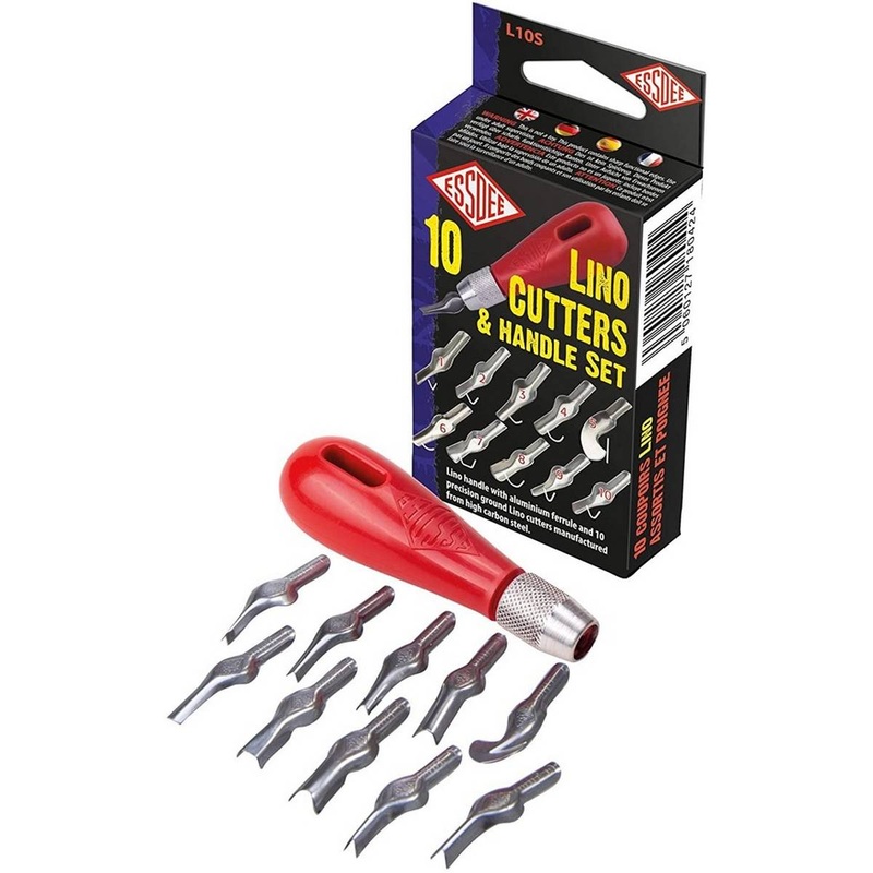 10 Lino Cutters & Handle styles 1 to 10