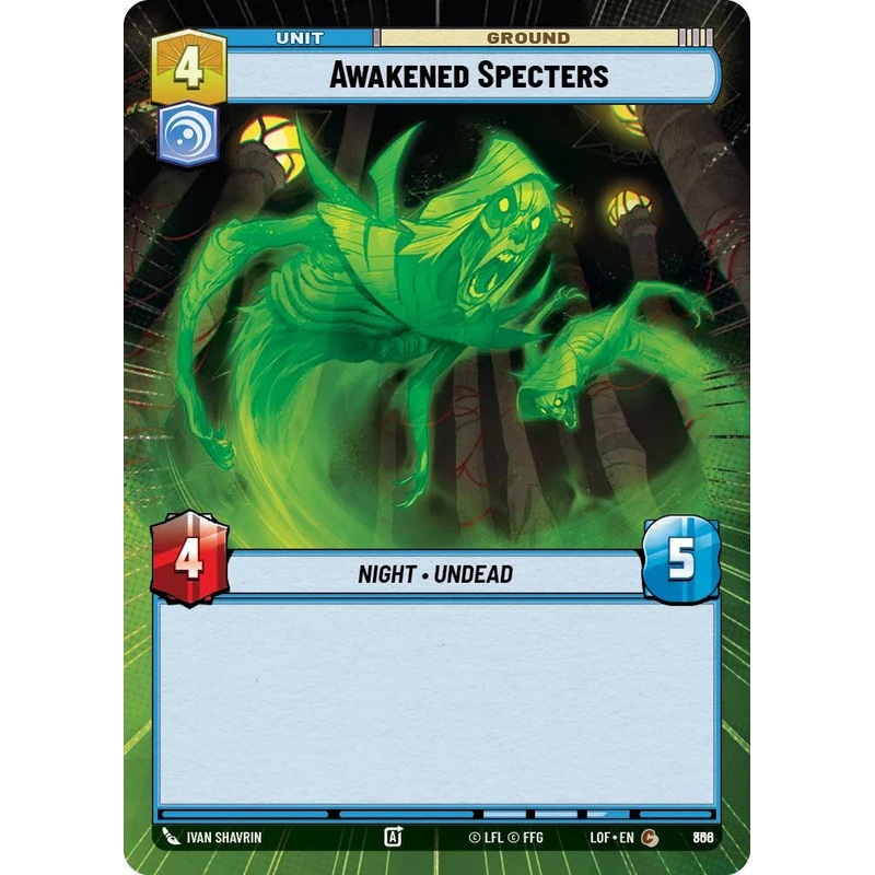 Awakened Specters (806) (Hyperspace Foil) (806) [Legends of the Force] (ONLINE ORDER ONLY)