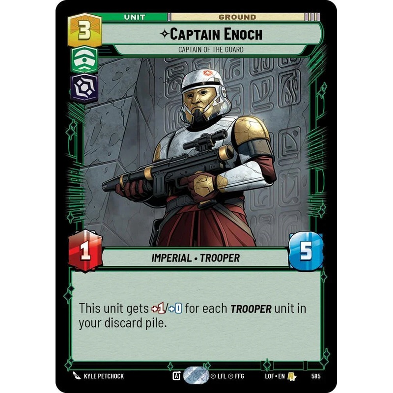 Captain Enoch (585) – Captain of the Guard (Foil) (585) [Legends of the Force] (ONLINE ORDER ONLY)