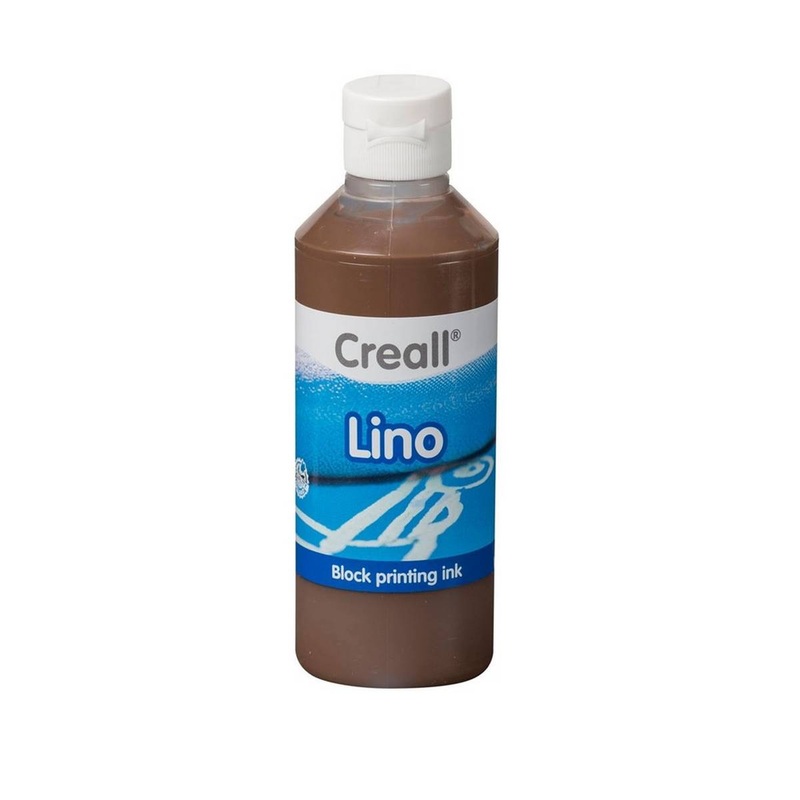 Creall Lino Block Printing Ink 250ml  Brown