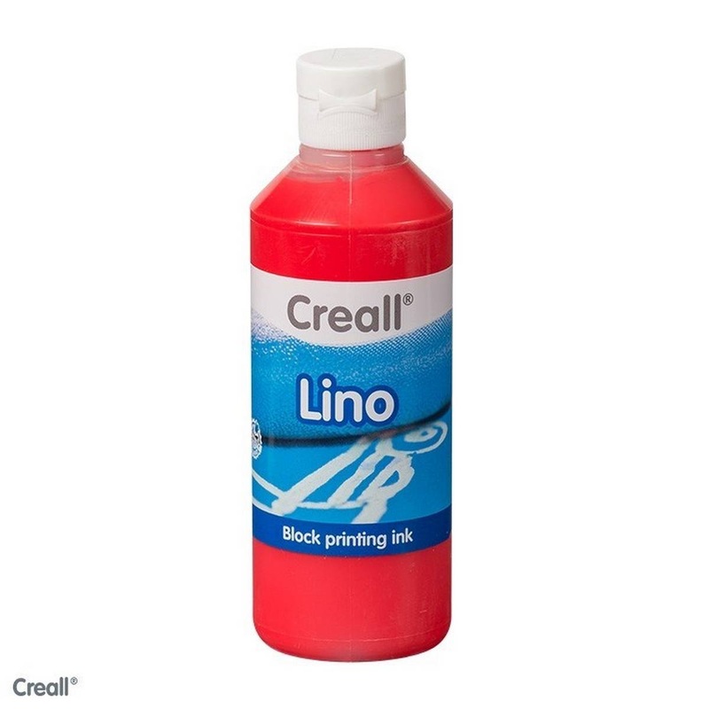 Creall Lino Block Printing Ink 250ml  Light Red