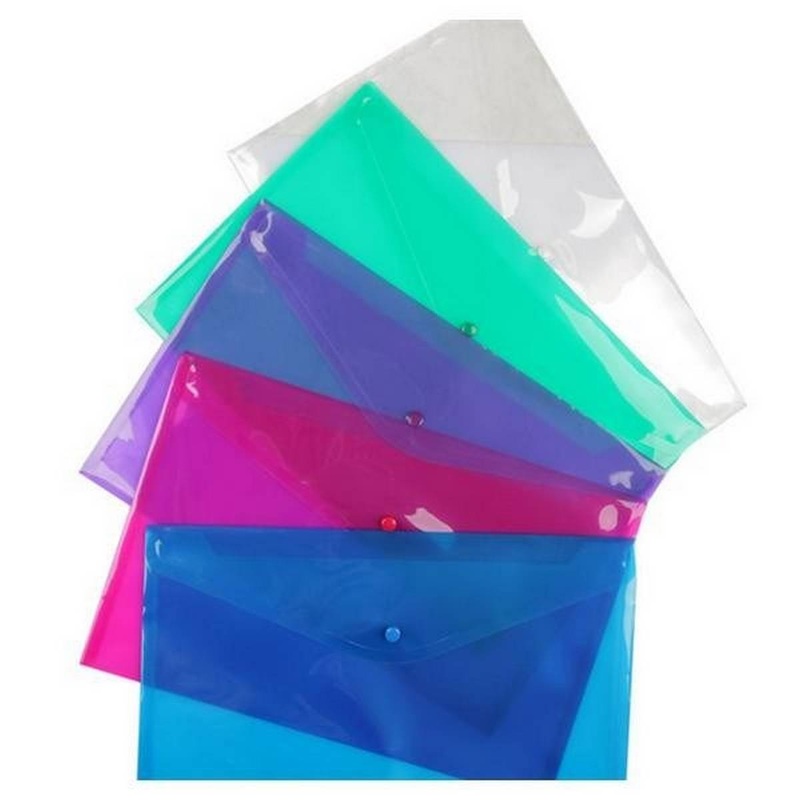 Logit Popper Button Wallets pack of 5 Assorted Colours