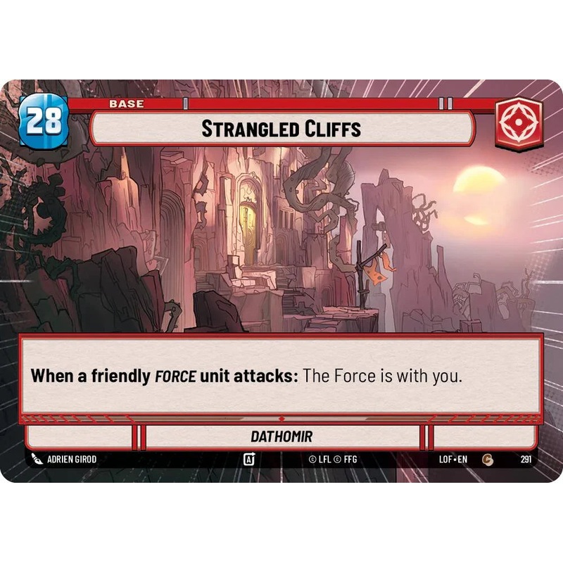 Strangled Cliffs // Shield (291 // t02) (Hyperspace) (291 // T02) [Legends of the Force] (ONLINE ORDER ONLY)