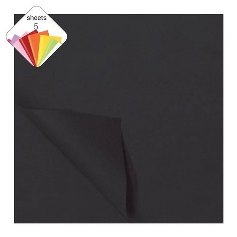 Tissue Paper (5 Sheets)  Black