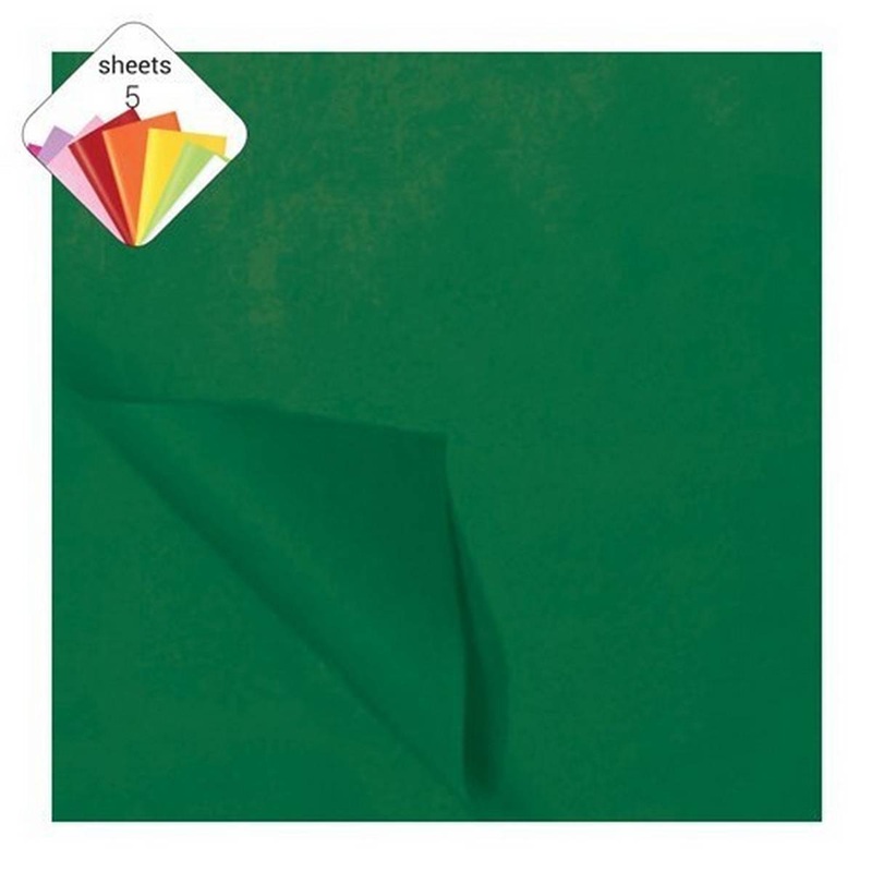 Tissue Paper (5 Sheets)  Dark Green