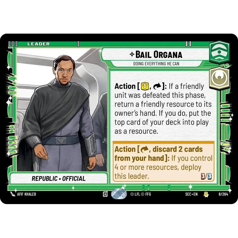 Bail Organa (8/264) – Doing Everything He Can (8/264) [Secrets of Power] (ONLINE ORDER ONLY)