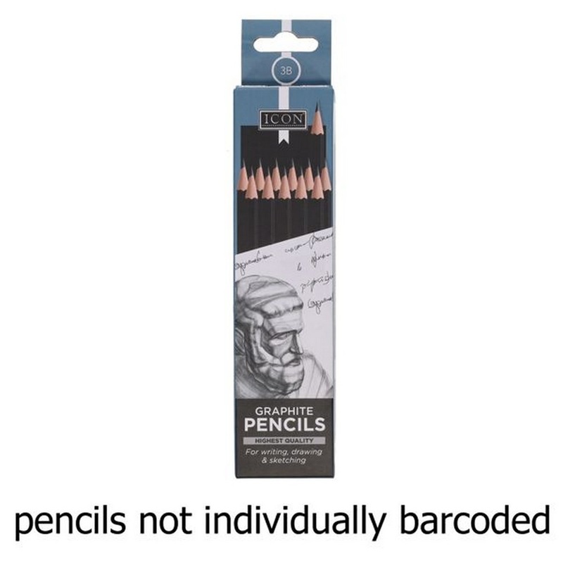 Icon Graphite Pencils 3B Box of 12