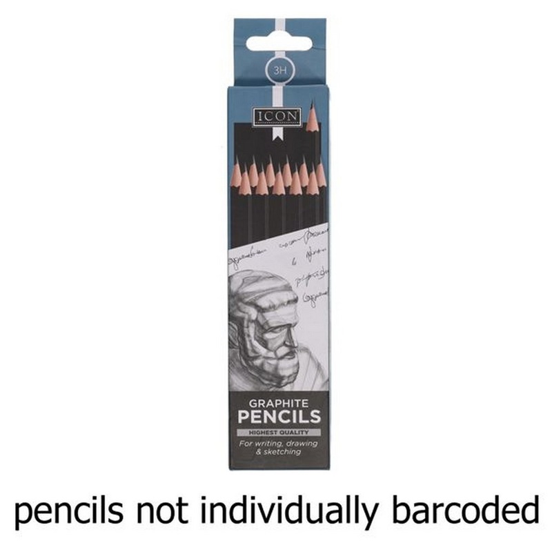 Icon Graphite Pencils 3H Box of 12
