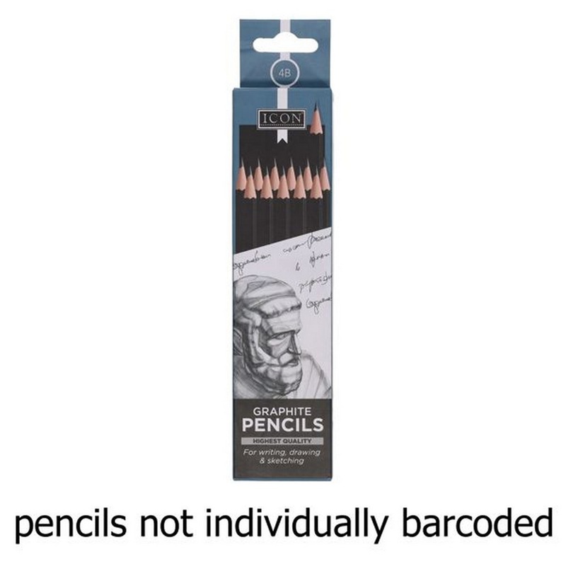 Icon Graphite Pencils 4B Box of 12