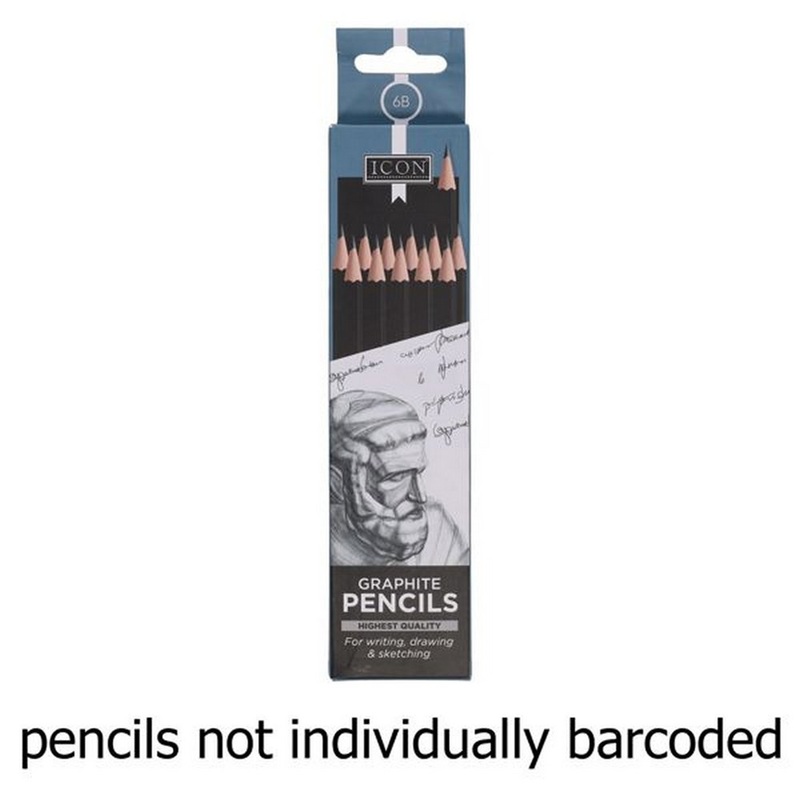 Icon Graphite Pencils 6B Box of 12