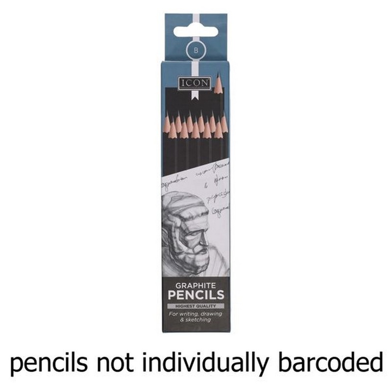Icon Graphite Pencils B Box of 12