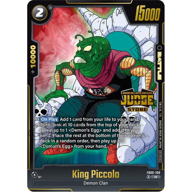 King Piccolo (Judge Pack 04 – Store Judge) [Fusion World Tournament Cards] (ONLINE ORDER ONLY)
