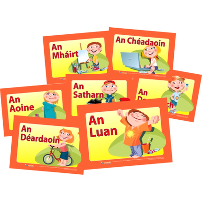 Laethanta na Seachtaine Printable Classroom Posters