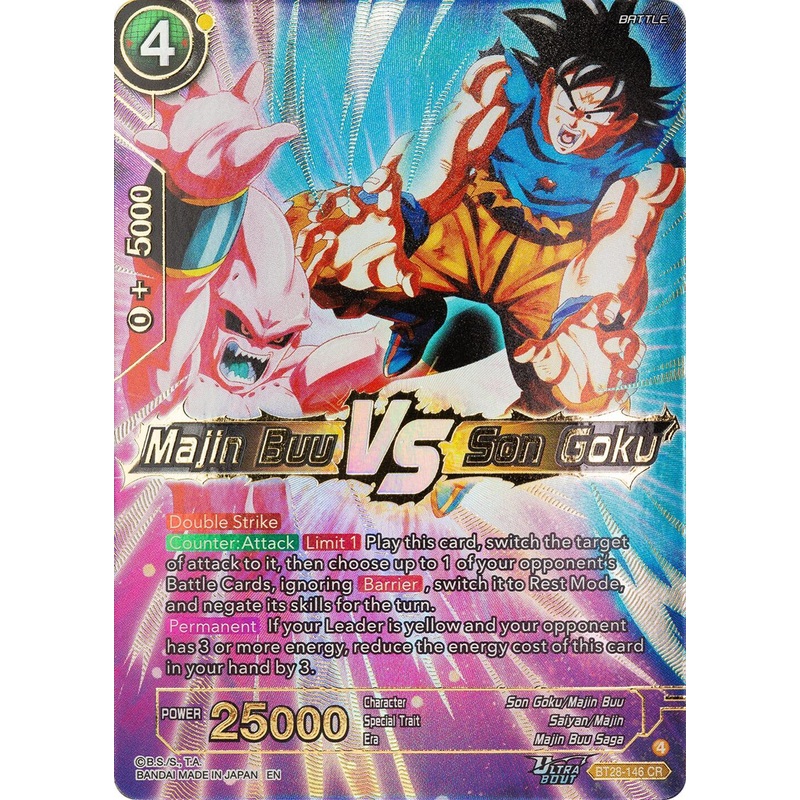 Majin Buu VS Son Goku (BT28-146) [Prismatic Clash] (ONLINE ORDER ONLY)
