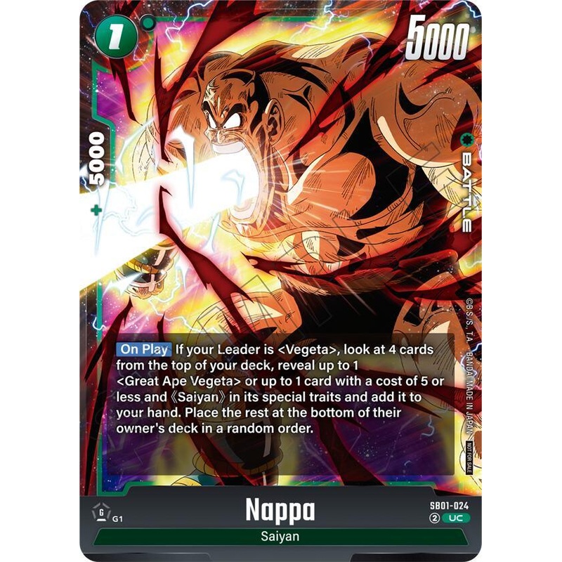 Nappa (Limited Pack 02) [Fusion World Tournament Cards] (ONLINE ORDER ONLY)